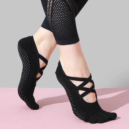 Women's Non-Slip Yoga Socks in Simple Style