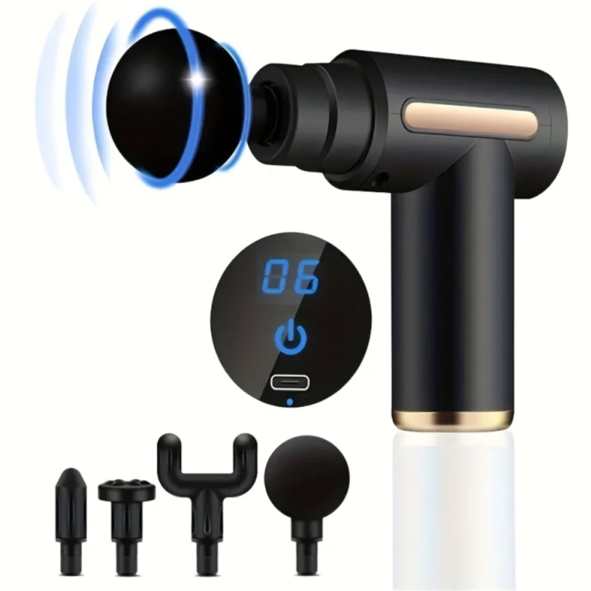 Mini USB Fascia Gun – Portable Muscle Massager