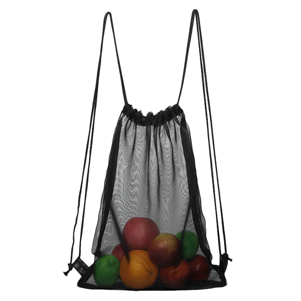 Drawstring Beach Bag with Cinch Closure